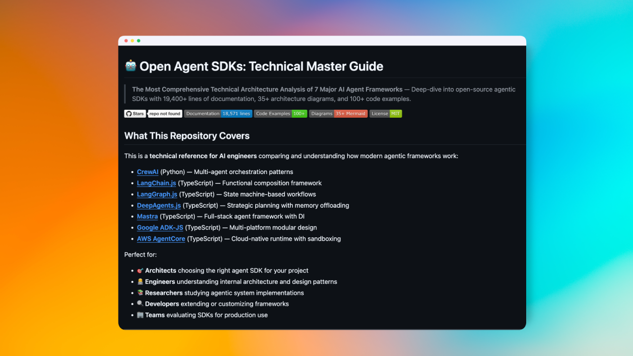 I Tested Every Major Open-Source AI Agent SDK So You Don't Have To